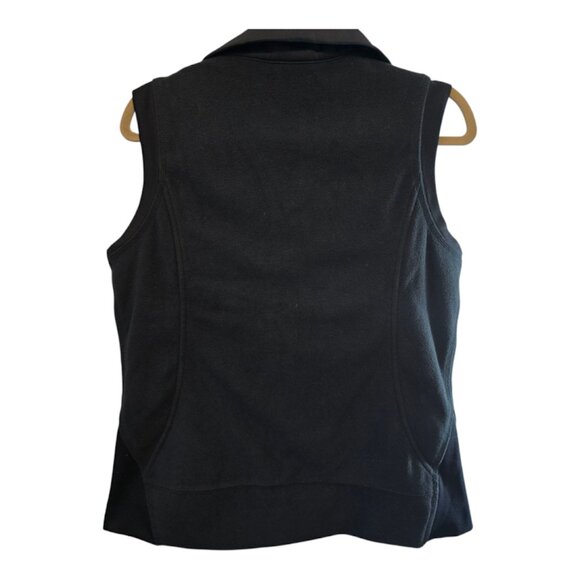 COLUMBIA SPORTSWEAR CO FULL ZIP VEST BLUE FLEECE KNIT ARMHOLE TRIM SIZE LARGE - Picture 7 of 9